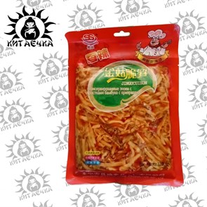 Консервированные эноки с ростками бамбука с приправами 320г/20шт коробка 3380