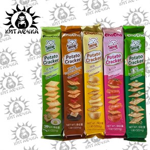 Крекеры со вкусом барбекю(коричневый) 51г/48шт коробка 3390-1