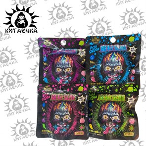 Кислые конфеты "Череп" со вкусом лимона 20г 20шт/12упак коробка 3386-4