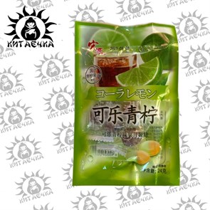 Конфеты леденцы со вкусом лайма 24г 20шт/12упак коробка 3405-4