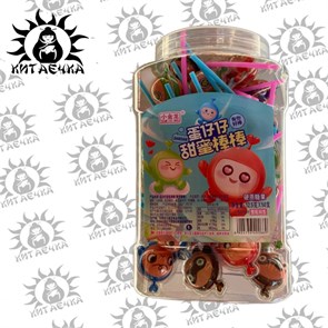 Леденец на палочке "Смайлики" 12,5г 50шт/12упак коробка 3419