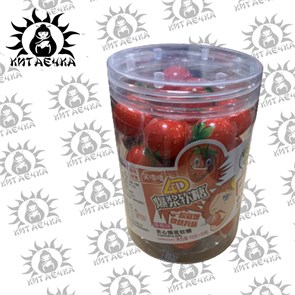 Желе фруктовое клубника 4Д 草莓 30шт/20упак Коробка /1264-1