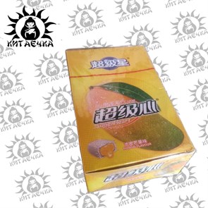 Жевательная резинка с джемом, вкус Манго 芒果 13,5гр 30шт/20упак Коробка /1886-10