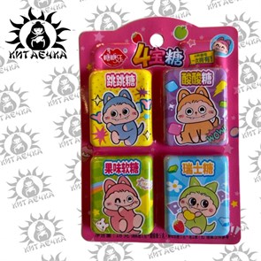 4в1 мармелад в сахаре, шипучка, мармелад фруктовый, жвачка 