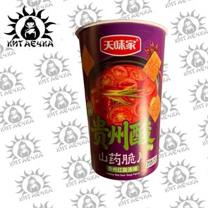 Большие чипсы в чашке со вкусом красного супа 248г/15упак коробка 3483-1