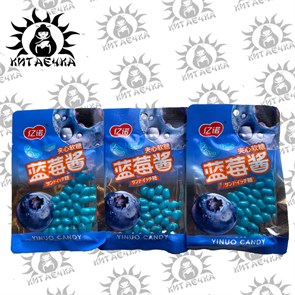 Конфеты драже бобы черника 35г 20шт/12упак Коробка 3255-2