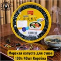 Морская капуста для супов 100г/40шт Коробка /20